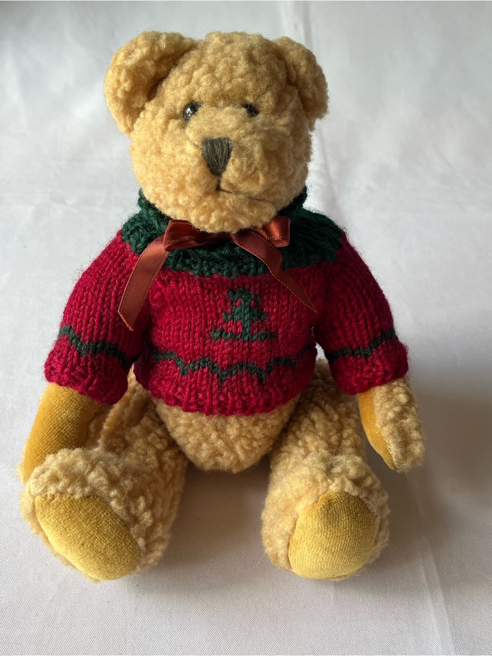 Vintage Boyds Bears Archive Collection Teddy Bear Holiday Red Tree Sweater